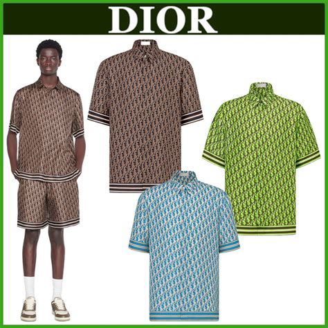 dior short sleeve embroidered shirt|christian dior luxury shirt.